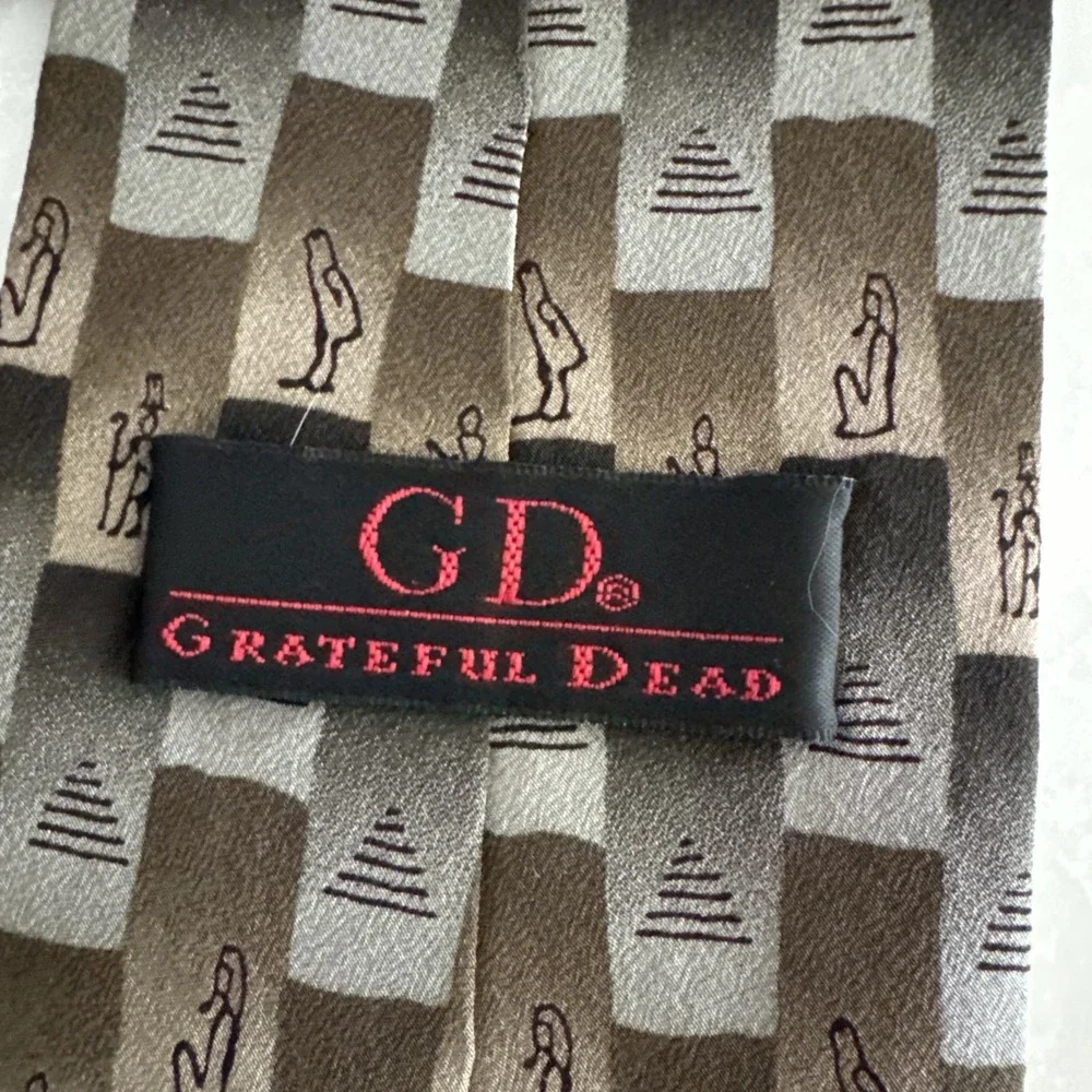 Grateful Dead‎ Neck Tie Hieroglyphics 100% Silk 1996